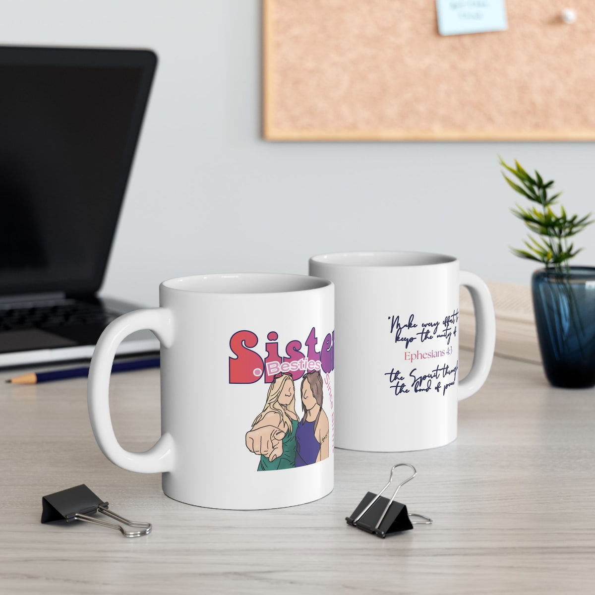 Born Besties | Christian Sister Mug