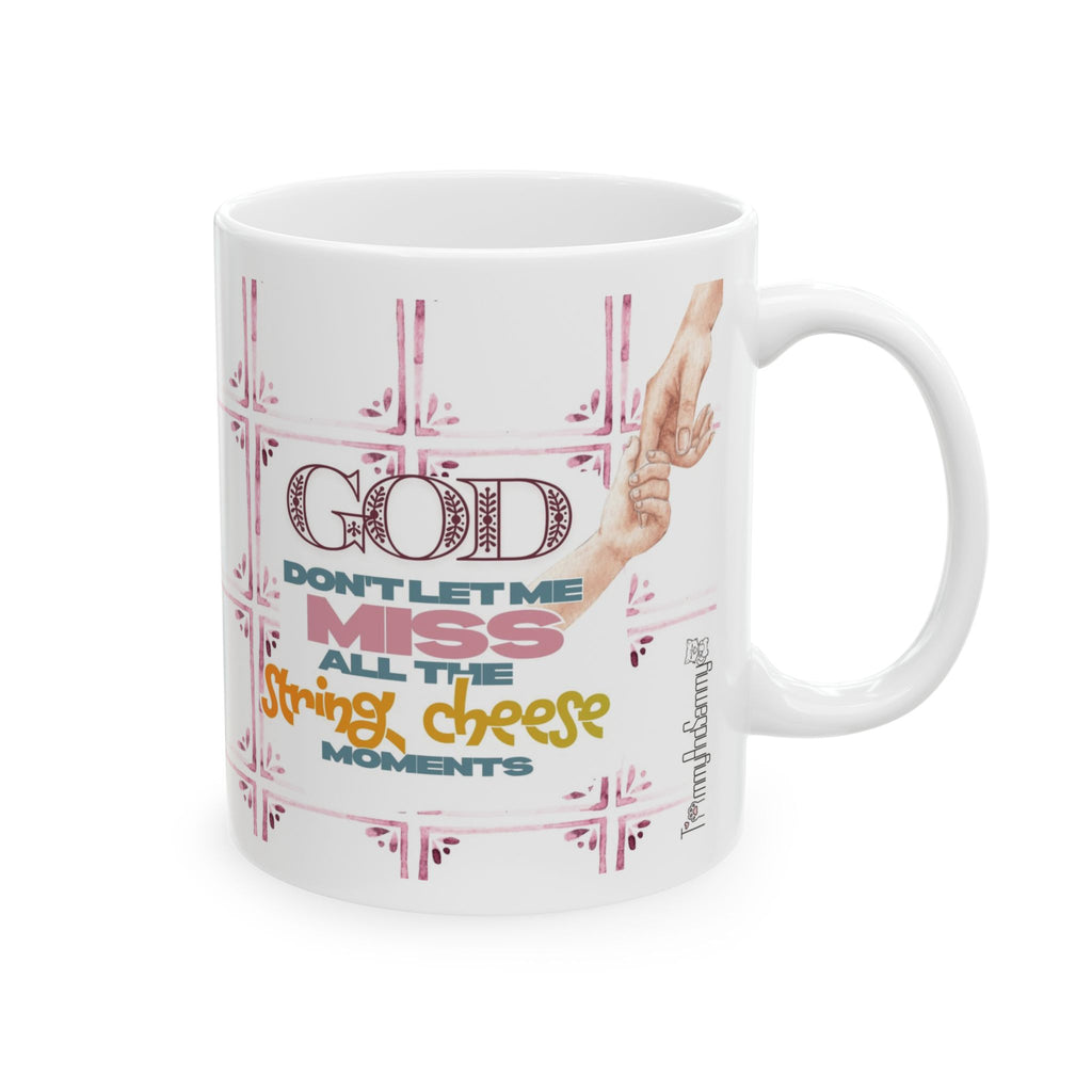 String Cheese | Christian Mom Coffee Mug – Blue