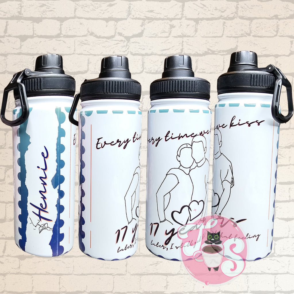 Custom Water Bottle And digital drawing image 0