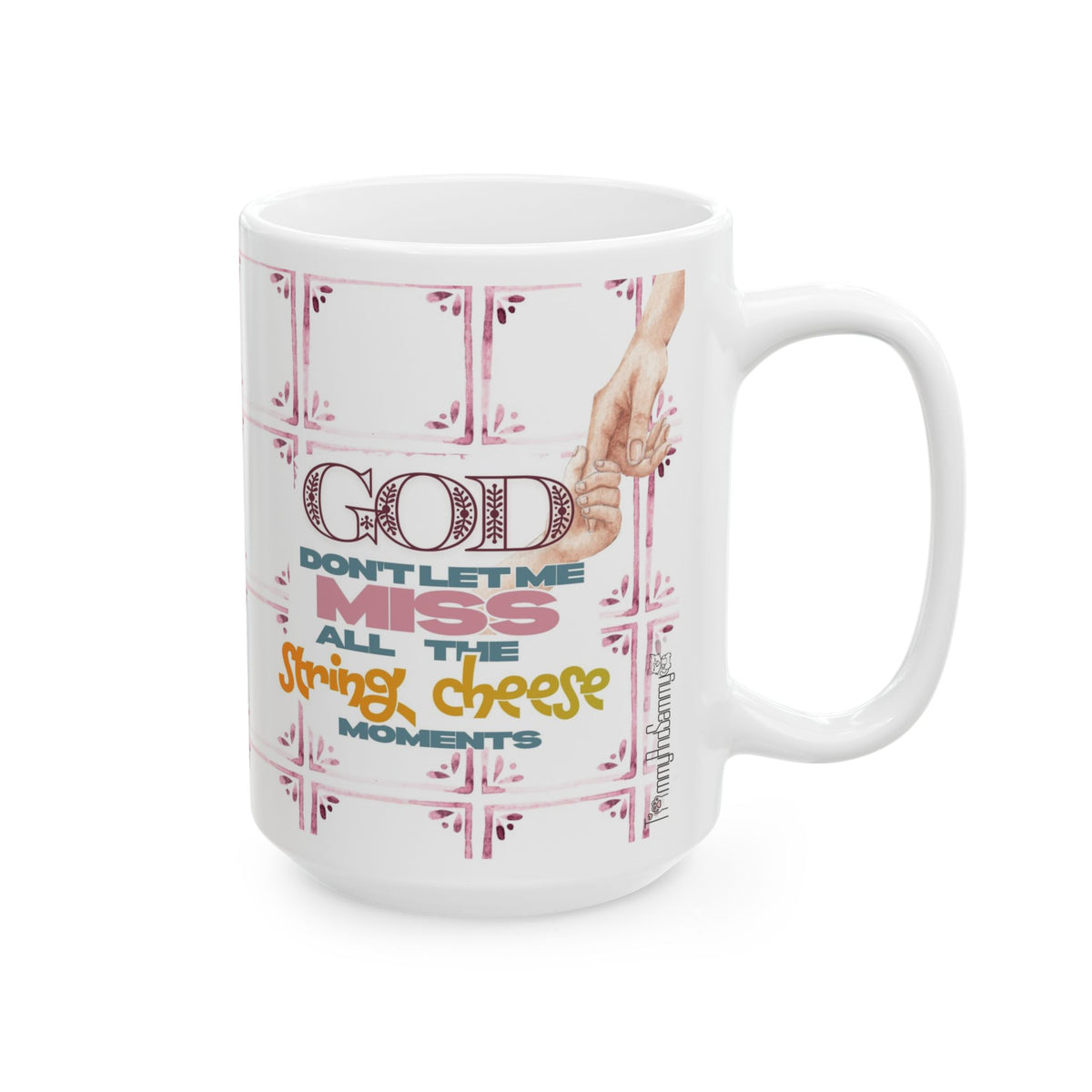 String Cheese | Christian Mom Coffee Mug – Blue