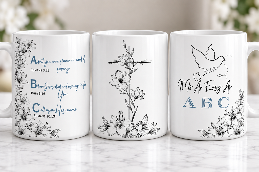 ABC Salvation Mug | Grace in Bloom | Gospel mug