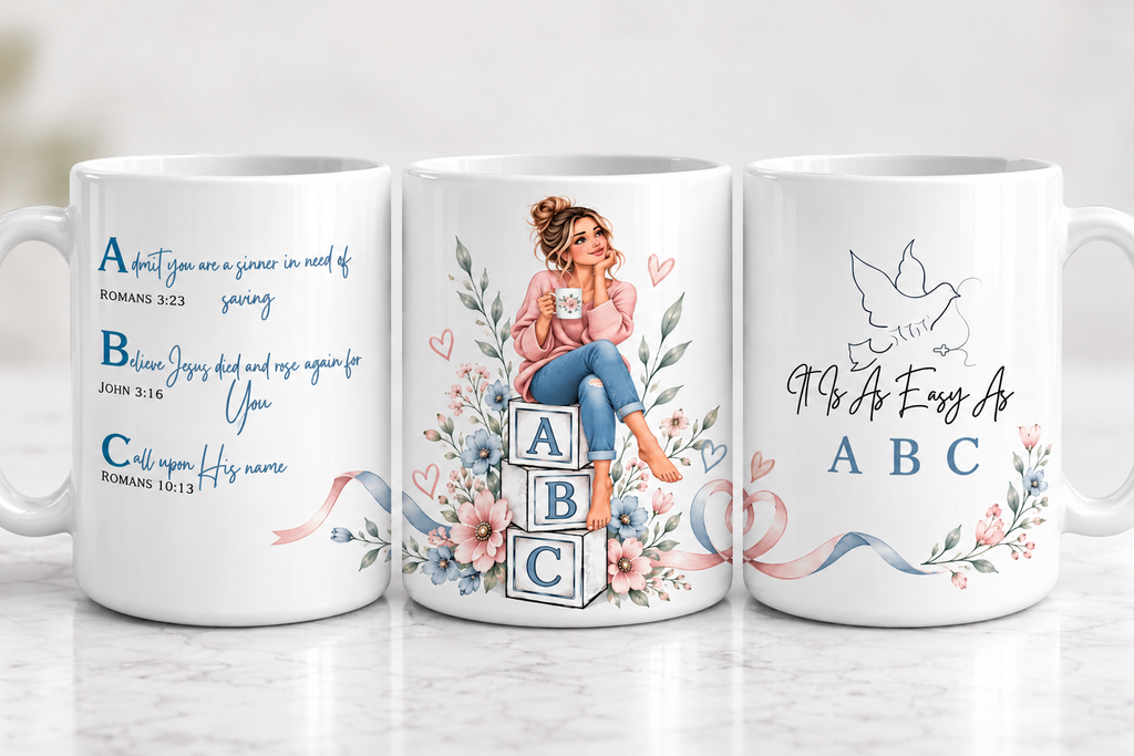 ABC Salvation Mug | Saved & Sipping | Gospel Mug
