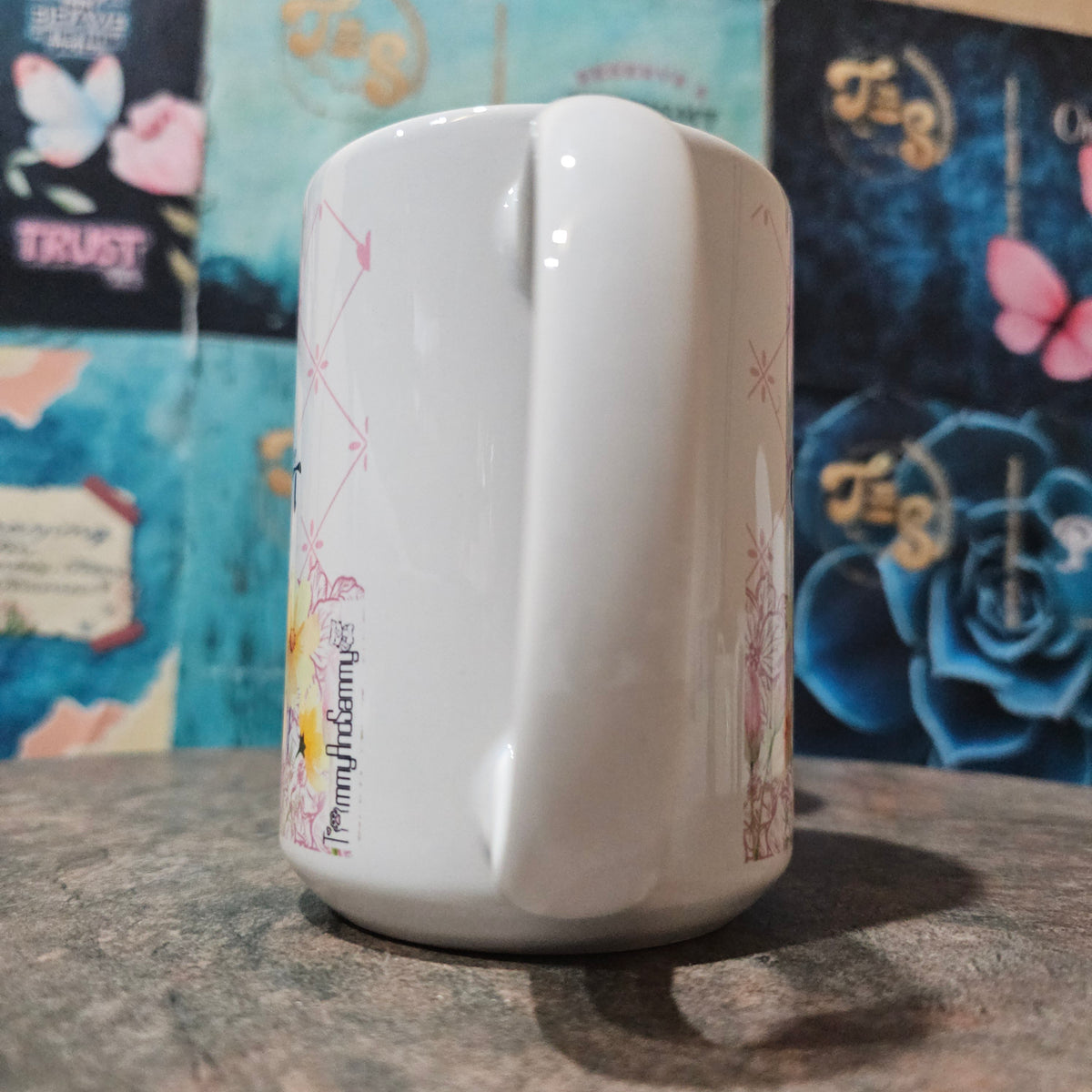 Coffee & Grace | Christian Coffee Cup - Pink