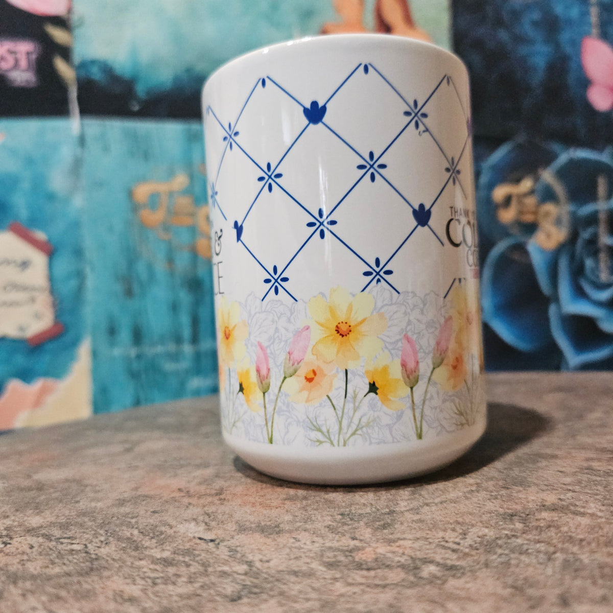 Coffee & Grace | Christian Coffee Cup - Pink