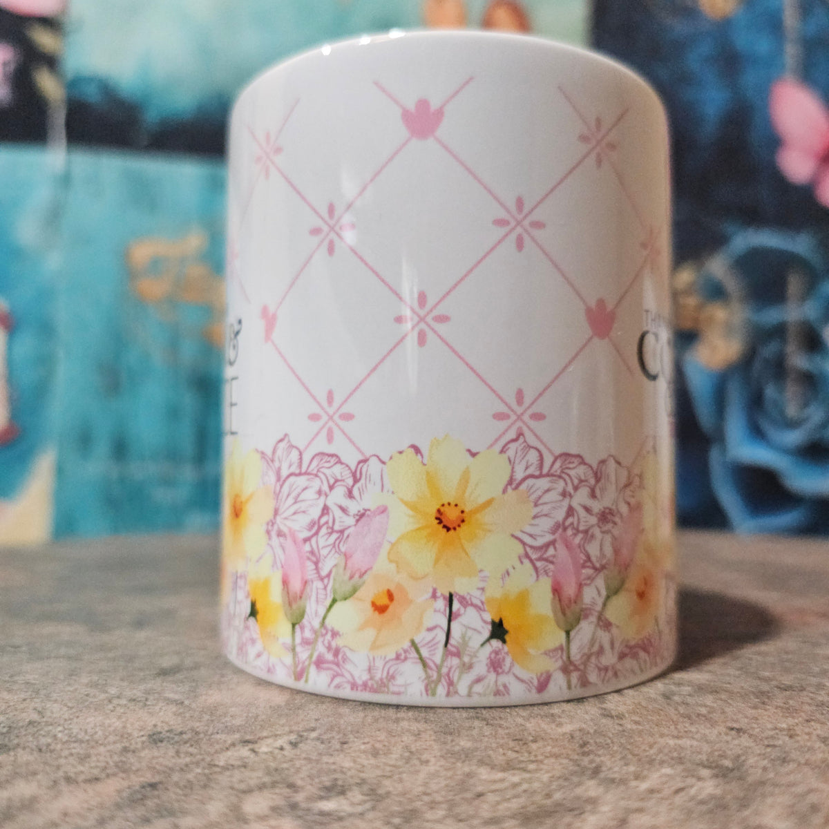 Coffee & Grace | Christian Coffee Cup - Blue