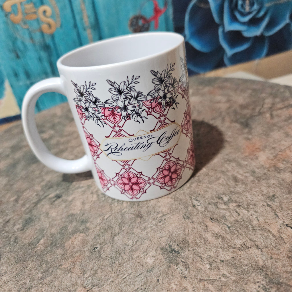 Reheating Queen | Mom Coffee Mug – Pink
