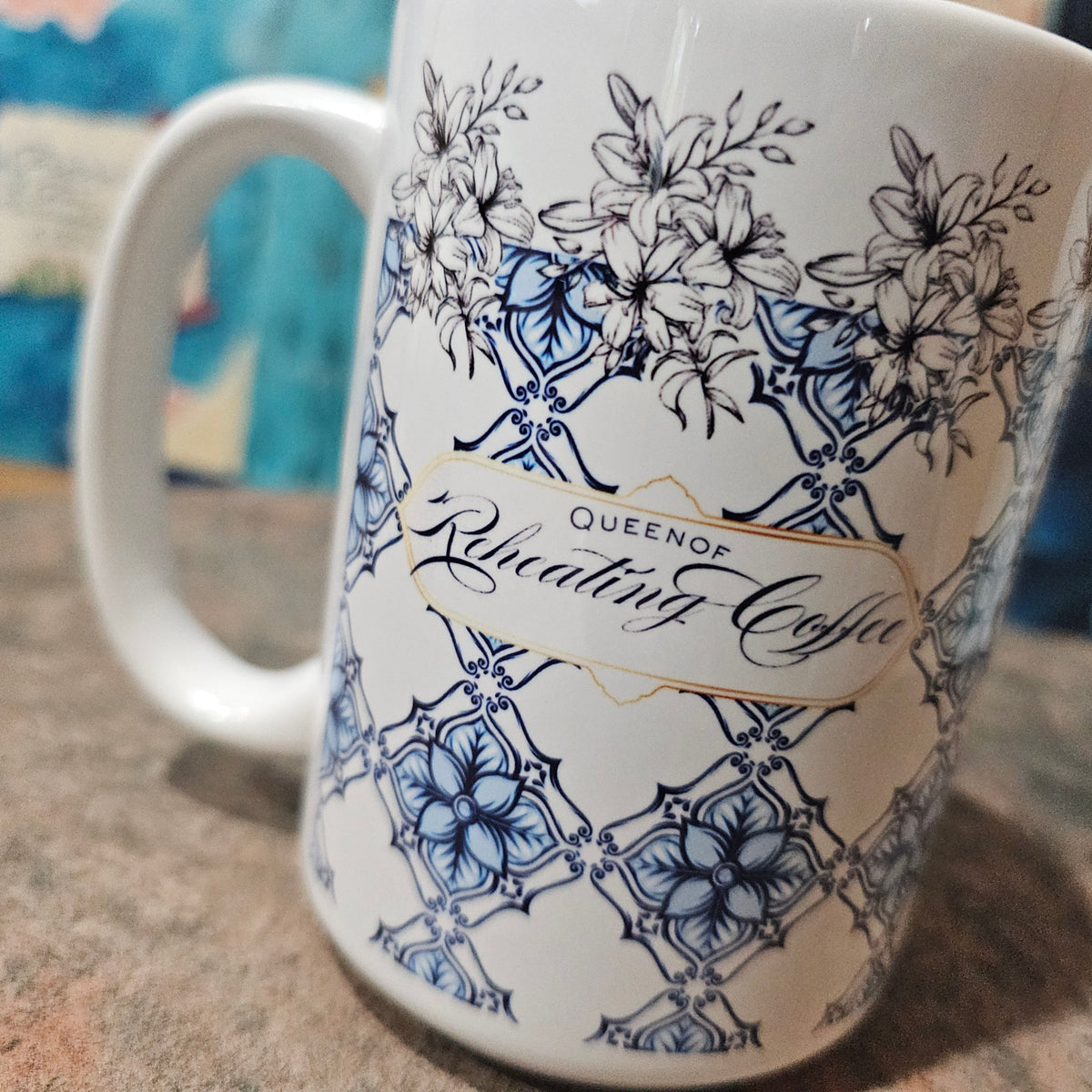 Reheating Queen | Mom Coffee Mug – Pink