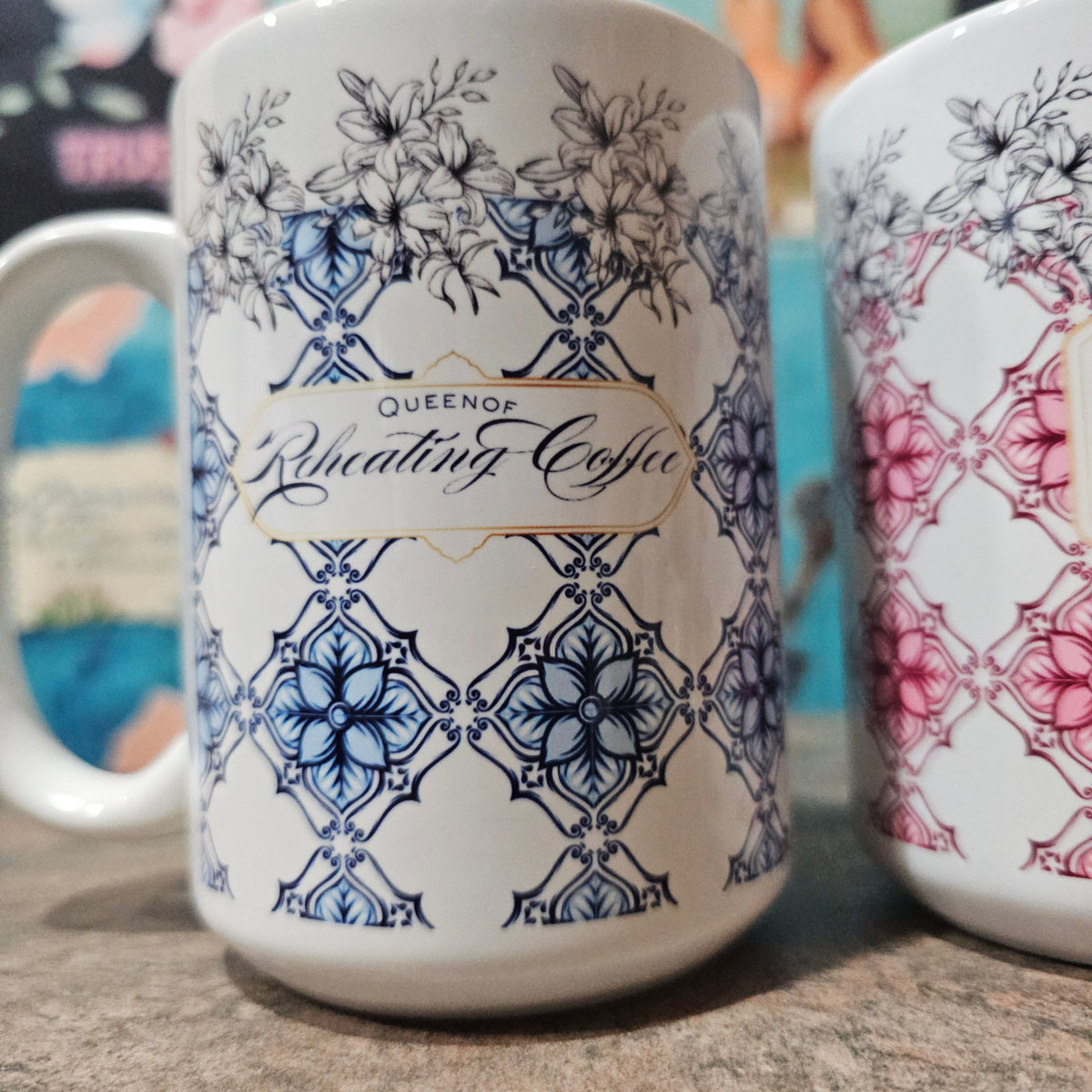 Reheating Queen | Mom Coffee Mug – Blue