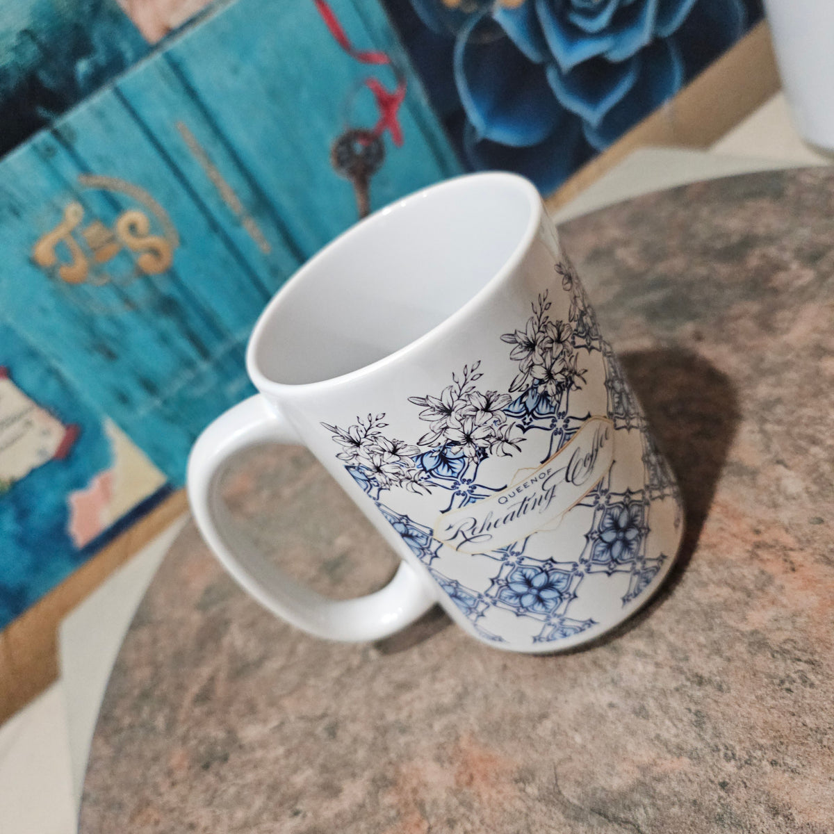 Reheating Queen | Mom Coffee Mug – Blue