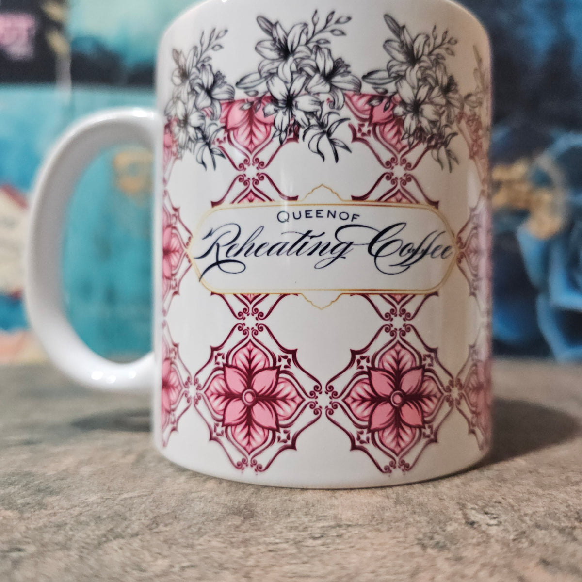 Reheating Queen | Mom Coffee Mug – Blue