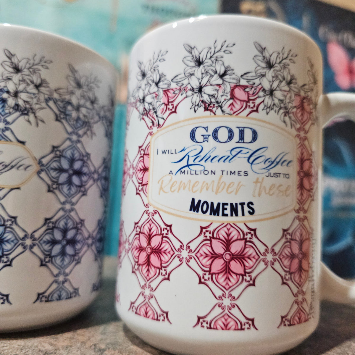 Reheating Queen | Mom Coffee Mug – Blue