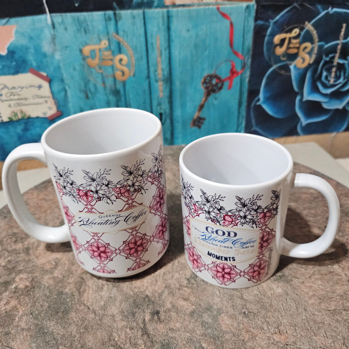 Reheating Queen | Mom Coffee Mug – Blue