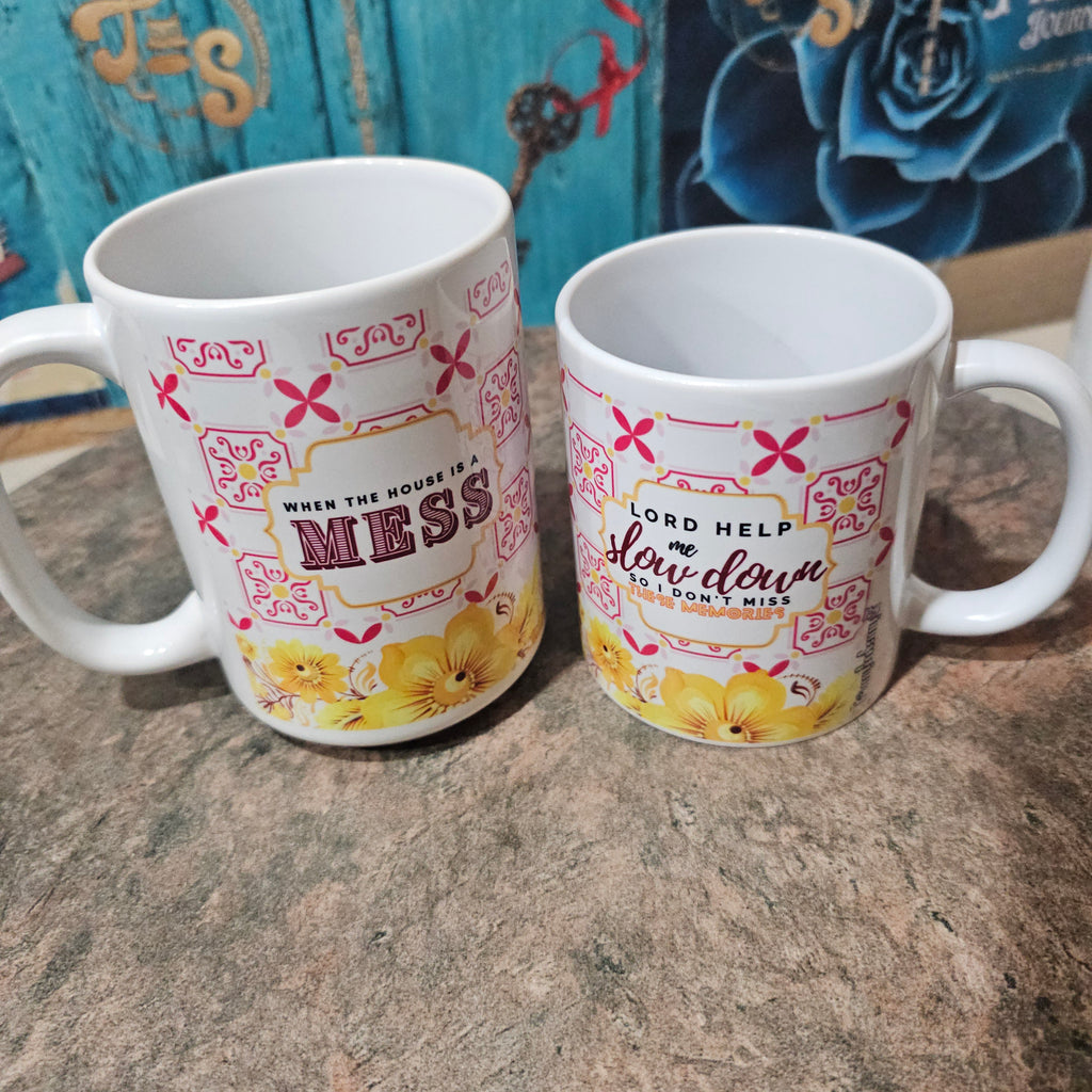 Slow Down | Christian Mom Mug – Pink