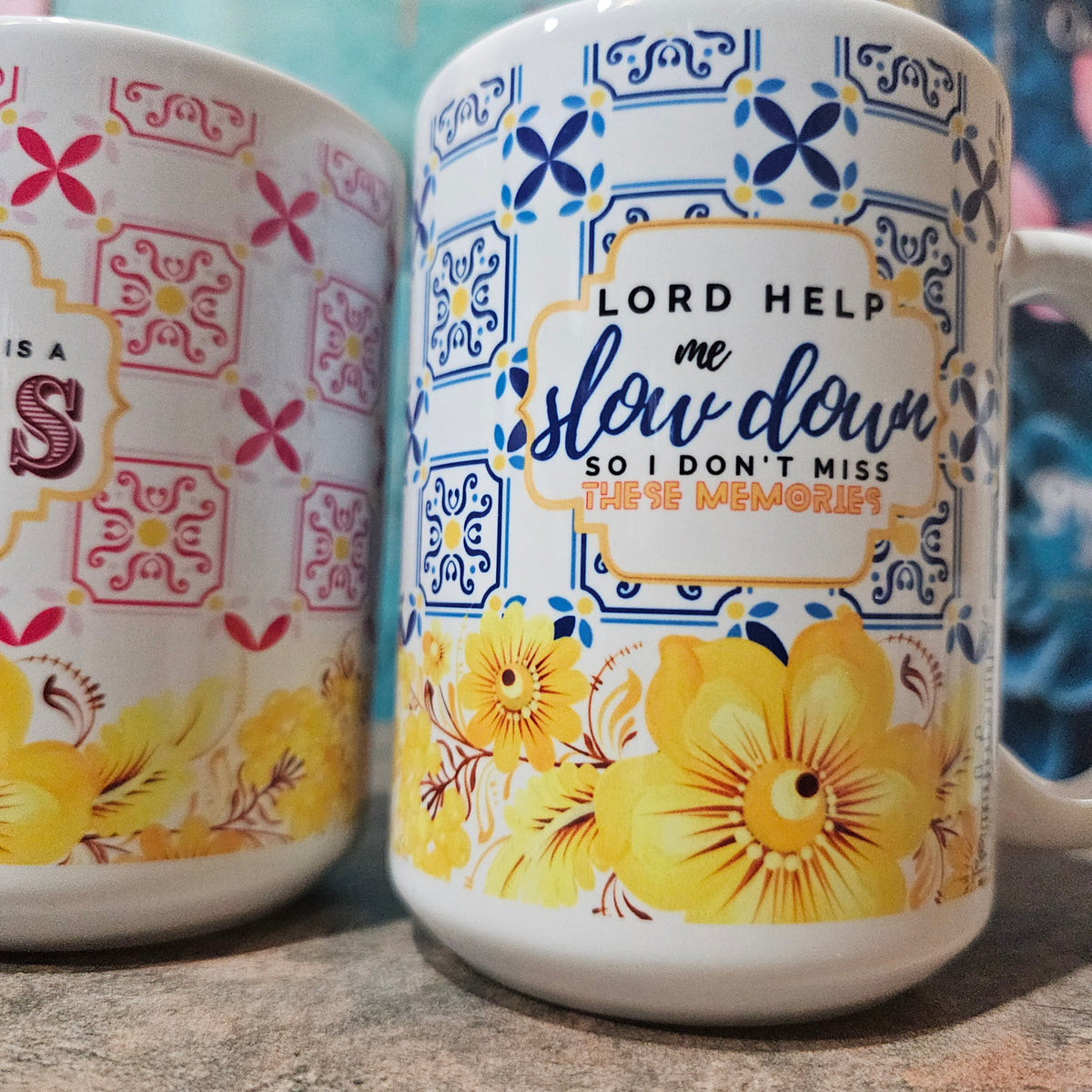 Slow Down | Christian Mom Mug – Pink