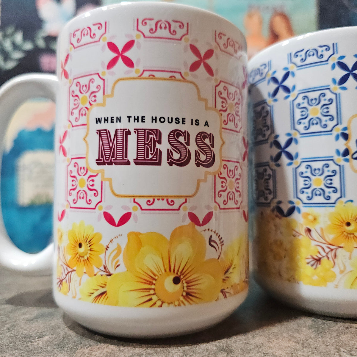 Slow Down | Christian Mom Mug – Blue