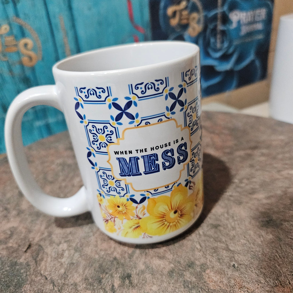 Slow Down | Christian Mom Mug – Blue