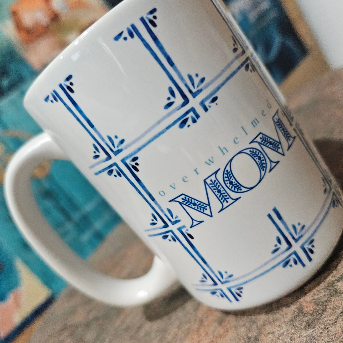 String Cheese | Christian Mom Coffee Mug – Blue