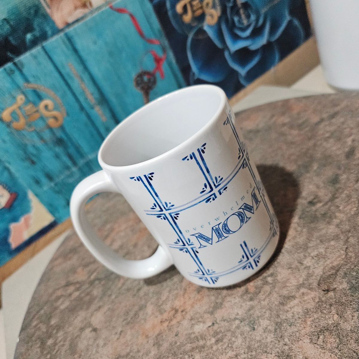 String Cheese | Christian Mom Coffee Mug – Blue
