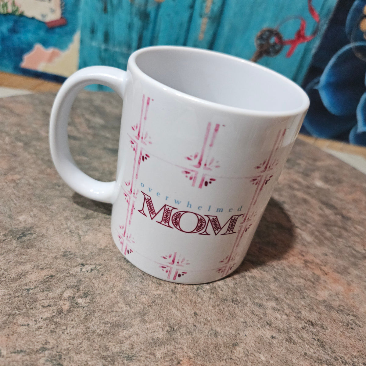 String Cheese | Christian Mom Coffee Mug – Blue