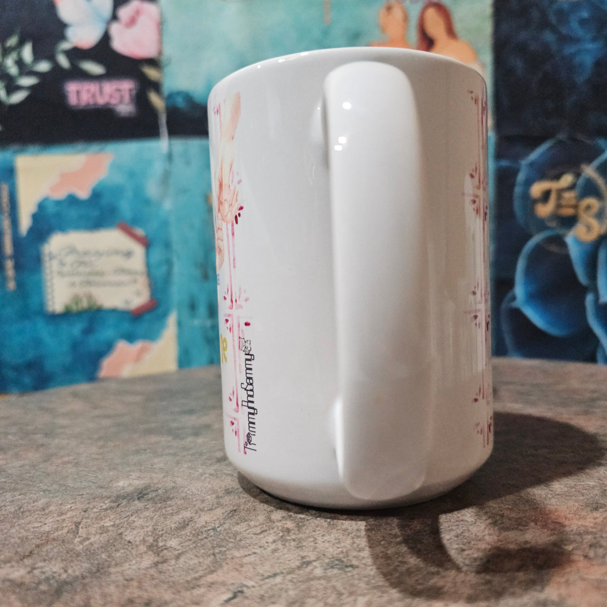 String Cheese | Christian Mom Coffee Mug – Blue