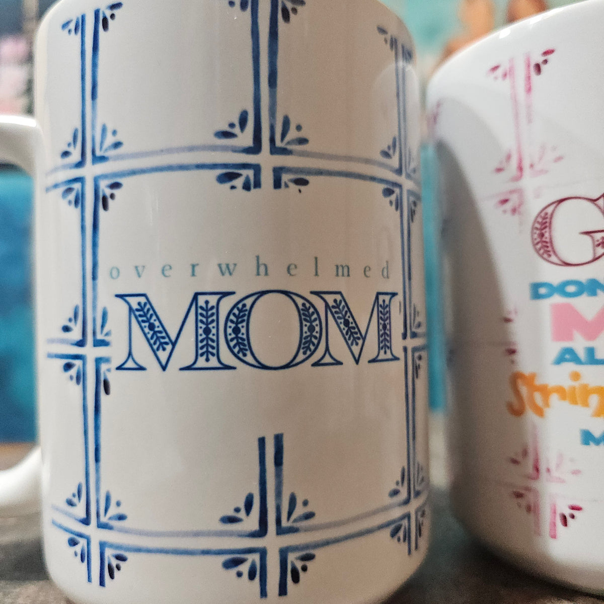 String Cheese | Christian Mom Coffee Mug – Blue