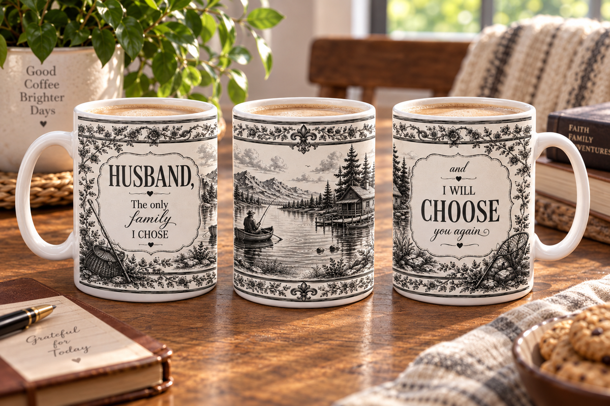 Husband Id Choose You Again — Mug - Fishing
