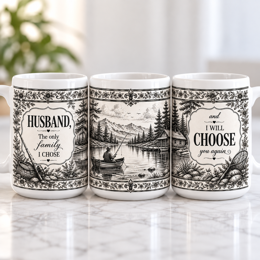 Husband Id Choose You Again — Mug - Fishing