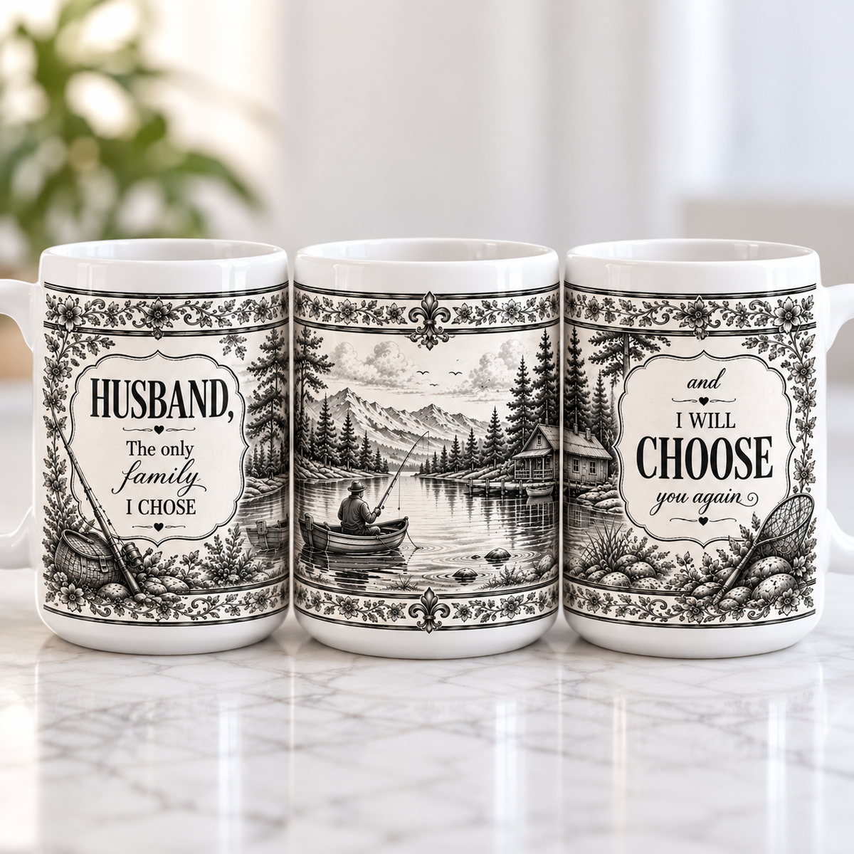 Husband Id Choose You Again — Mug - Fishing