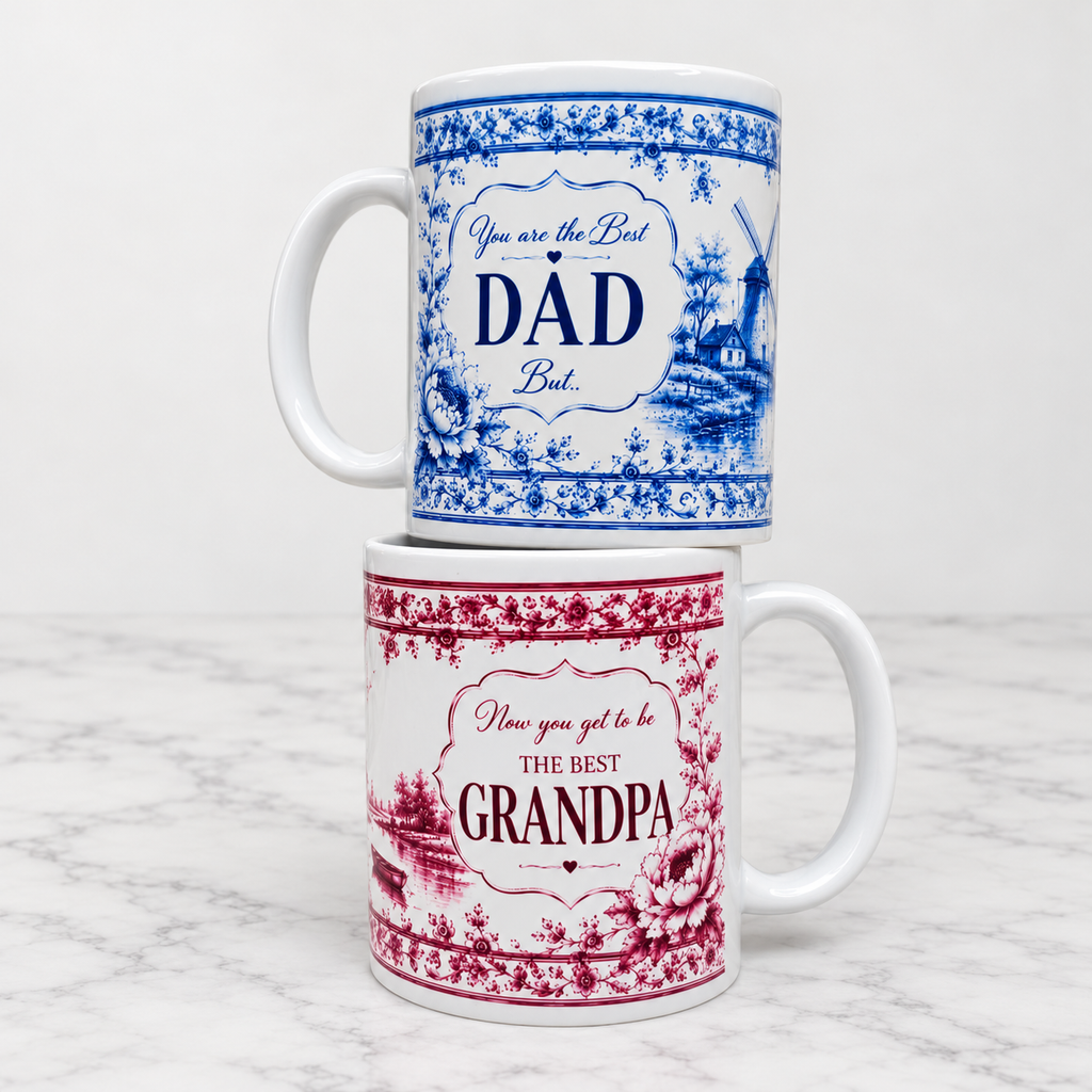 Pregnancy Reveal Dad Mug - Blue
