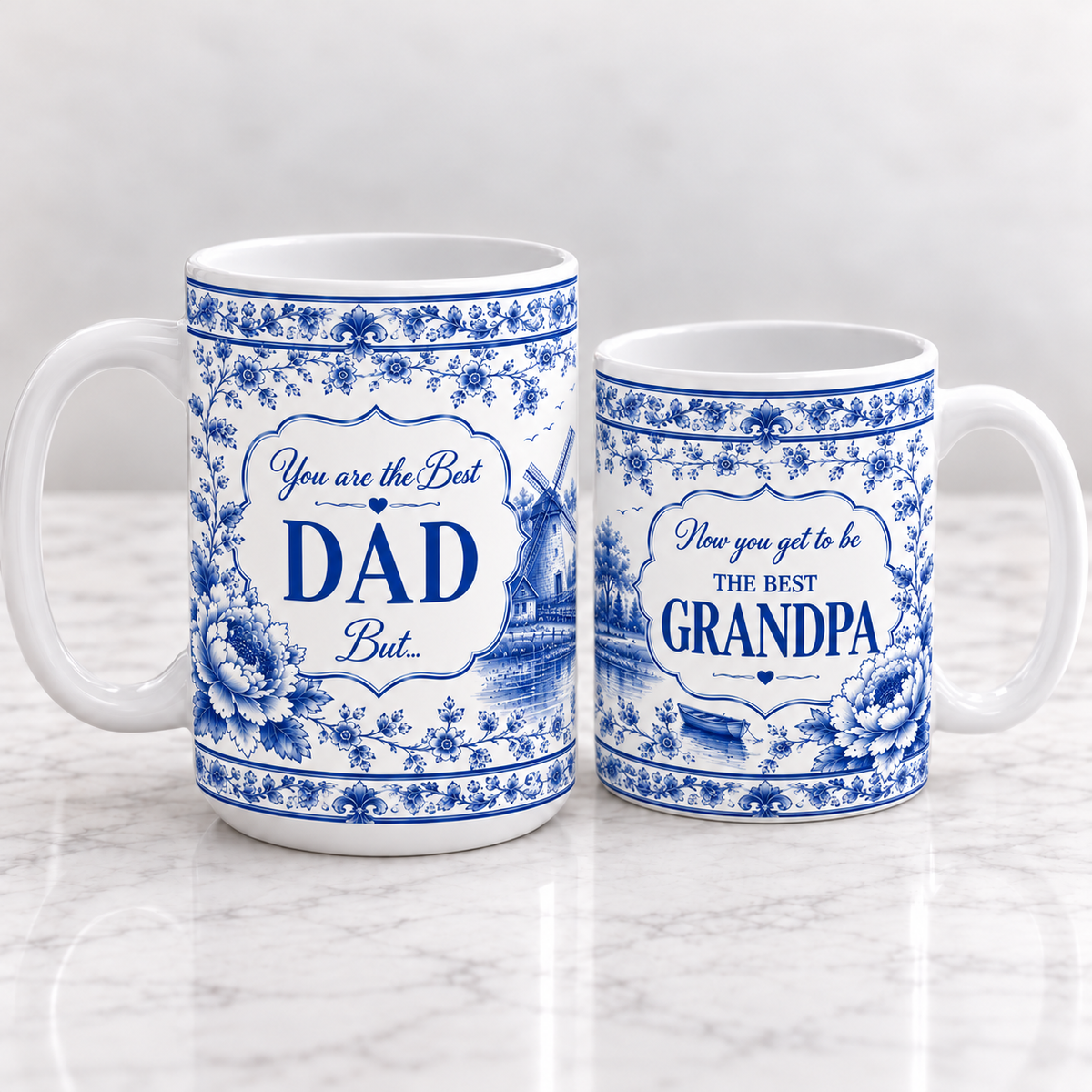 Pregnancy Reveal Dad Mug - Blue