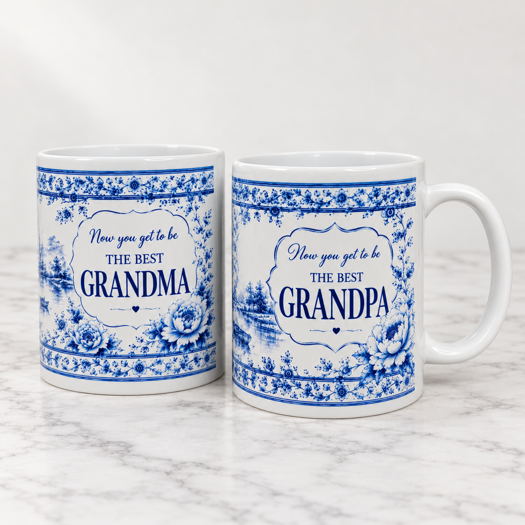 Pregnancy Reveal Dad Mug - Blue