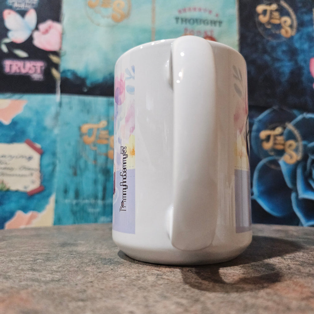 15oz Happy Birthday Mug Coffee Cat(customization available)