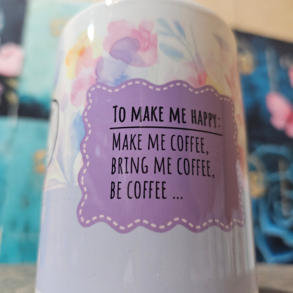 15oz Happy Birthday Mug Coffee Cat(customization available)