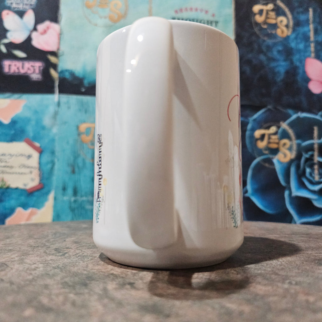 15 Happy Birthday Mug Floral(customization available)