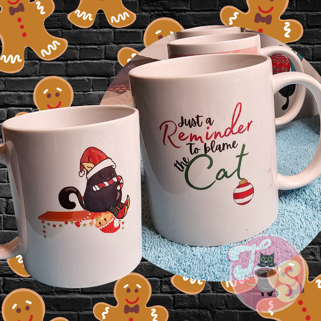 Don't Forget To Blame The Cat Timmy Mug image 0