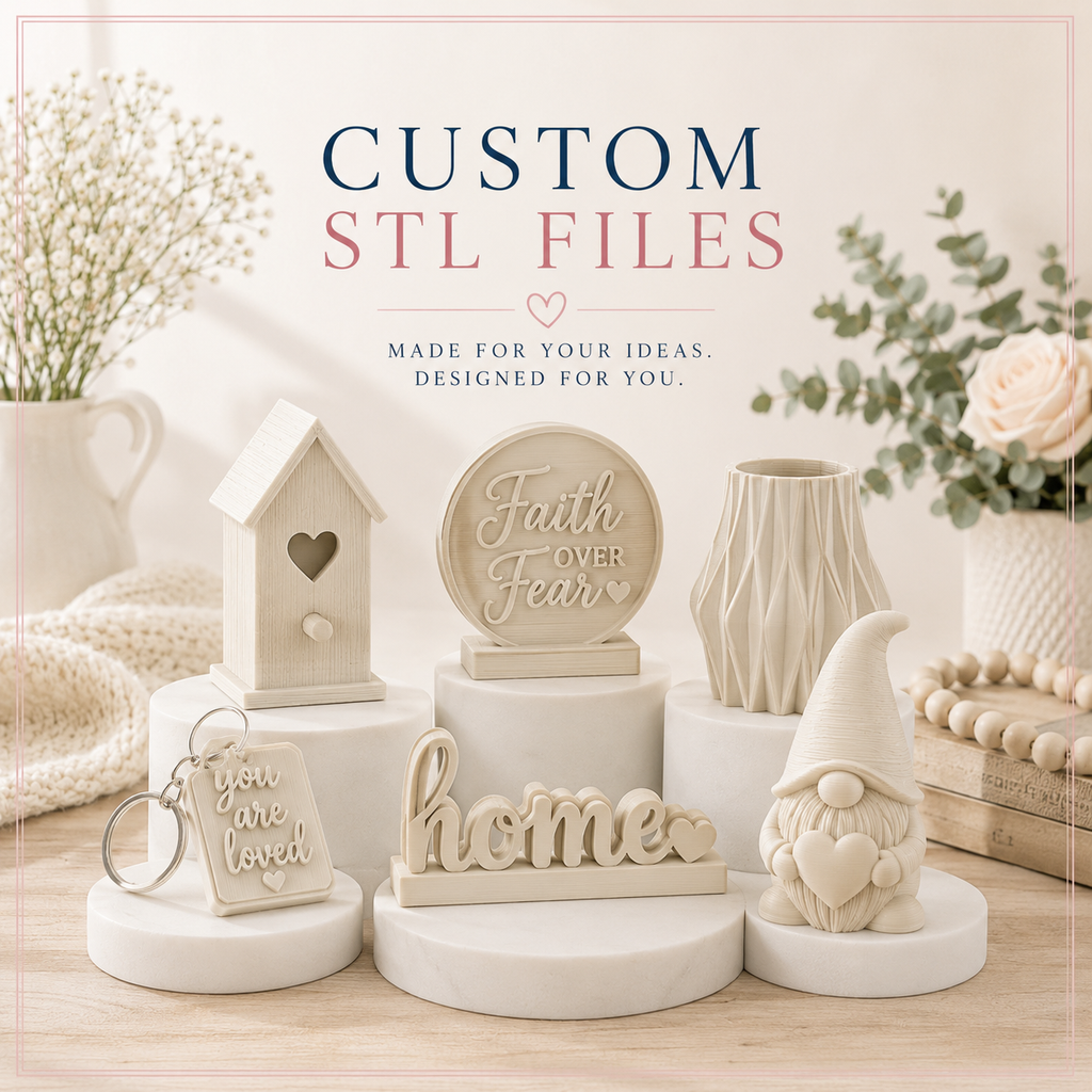 Custom 3D STL (starting at $15)