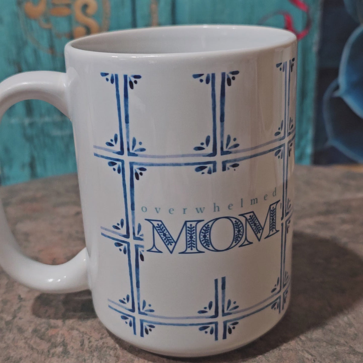 String Cheese | Christian Mom Coffee Mug – Blue