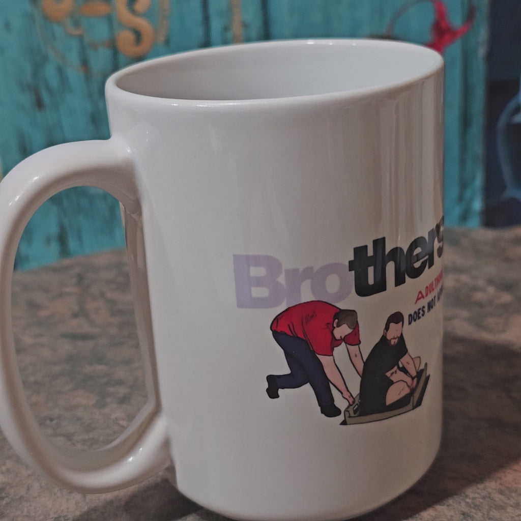 Brothers Adulthood Does Not Apply Mug | Funny Christian Brother Gift