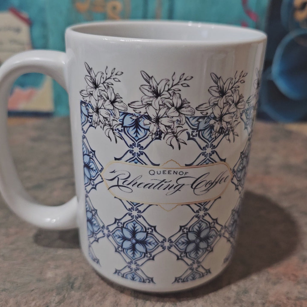 Reheating Queen | Mom Coffee Mug – Blue