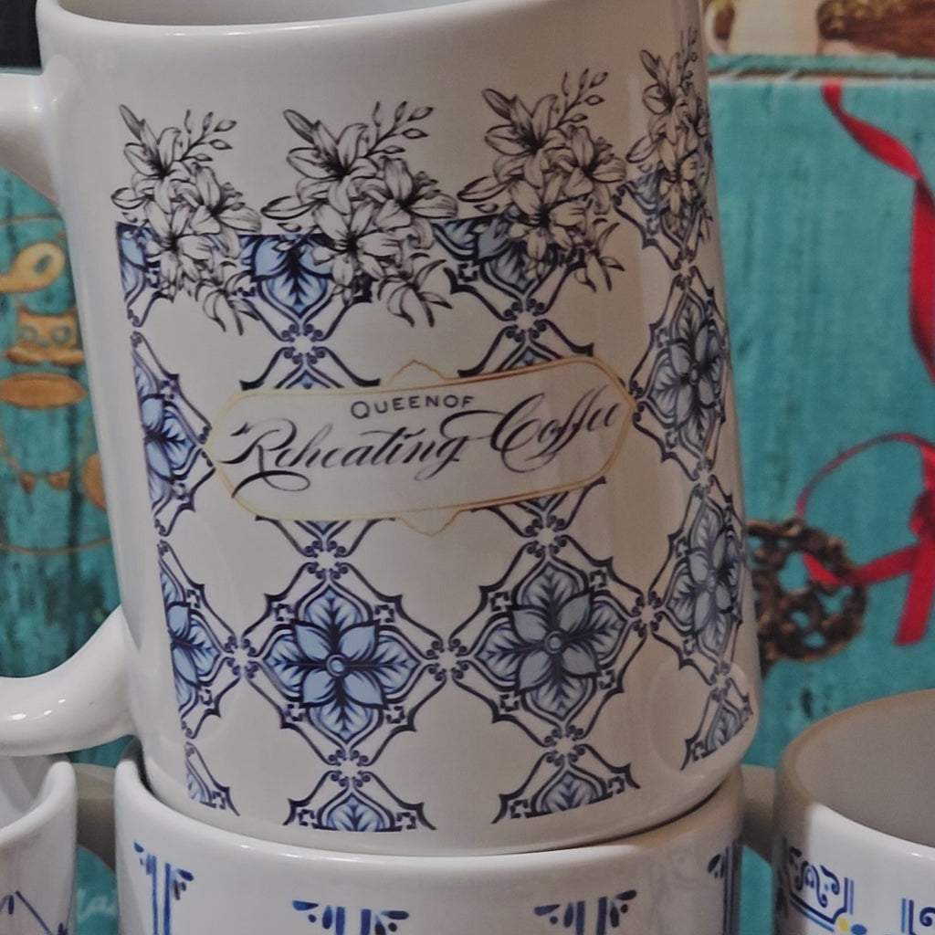 Reheating Queen | Mom Coffee Mug – Blue